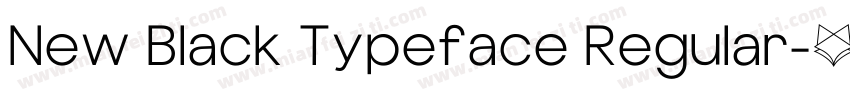 New Black Typeface Regular字体转换